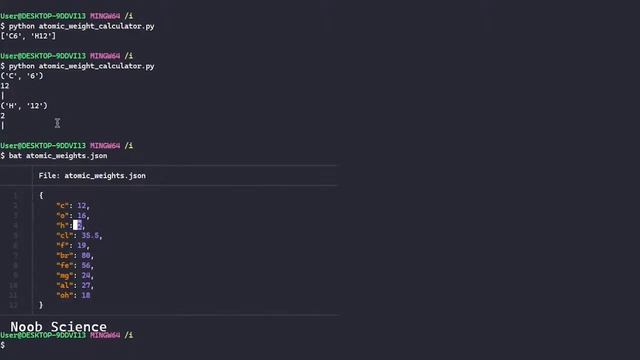 Atomic Weight Calculator CLI - Tutorial in Python смотреть онлайн
