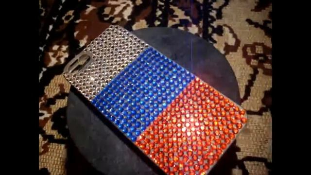 Чехол для телефона в стразах Phone case in rhinestones смотреть онлайн