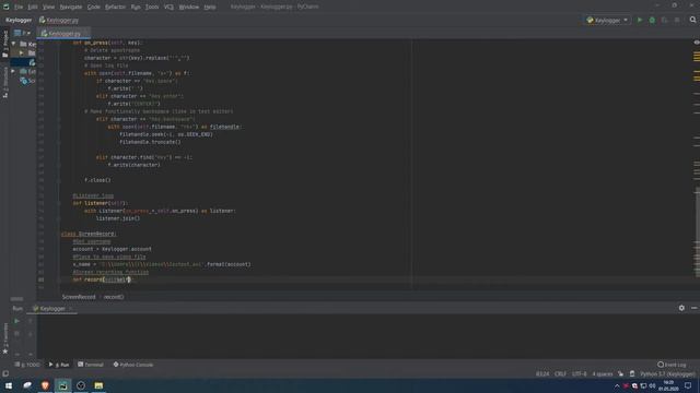 Python Keylogger with Screen Recorder смотреть онлайн