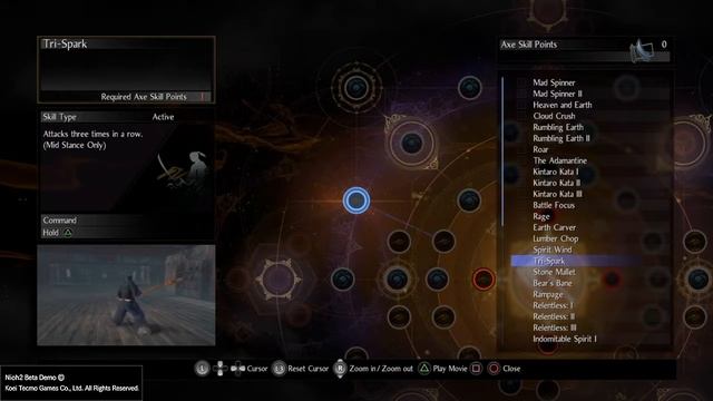 Nioh 2 - Open Beta • Axe Skill Tree смотреть онлайн
