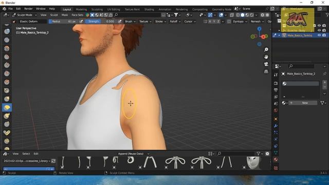 Blender Cloth Library : EPIC Preset Clothing Accessoires Assets Pack | Blender Tutorial смотреть онлайн
