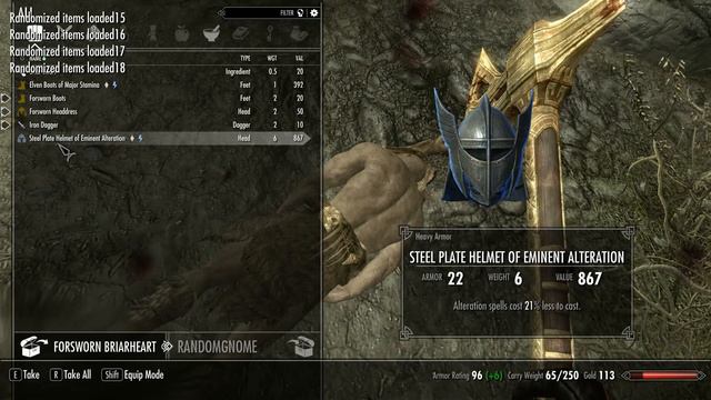 Randomize Skyrim! 😱| Chu's Skyrim Randomizer | Skyrim SE mods смотреть онлайн
