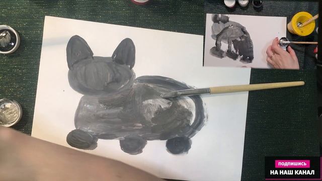 Рисуем кошку вместе с мамой. Как нарисовать кота. How to draw a cat. смотреть онлайн