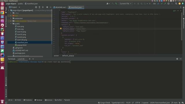 Create a basic React Chrome extension - Part 2 - Setup project смотреть онлайн
