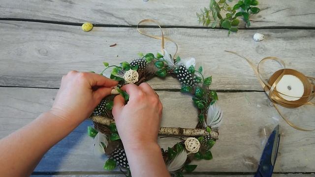 Пасхальный венок. Пасхальный декор своими руками. смотреть онлайн