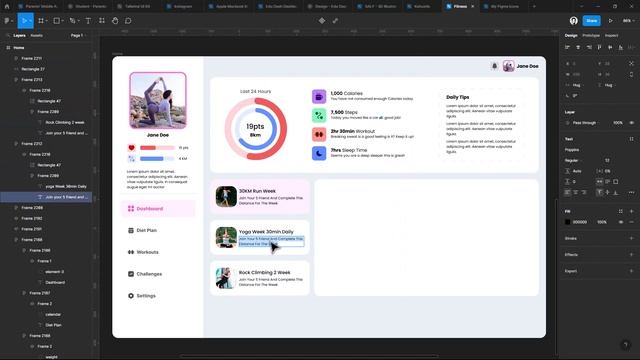 Figma UI Dashboard Design (Time-lapse) смотреть онлайн