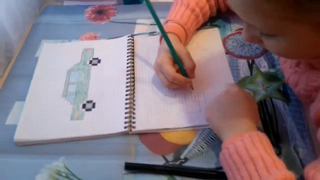 Рисуем по клеточкам (машина) смотреть онлайн