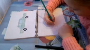 Рисуем по клеточкам (машина)