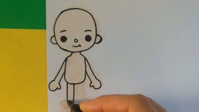 How To Draw a Girl,Toca Boca,Easy Drawing смотреть онлайн