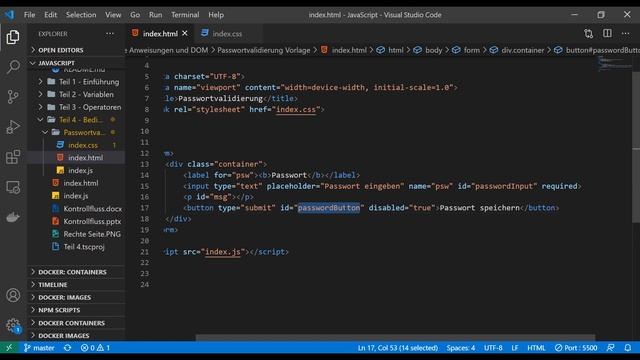 Javascript Tutorial für Anfänger (deutsch) | Teil 4 - Bedingte Anweisungen und das DOM смотреть онлайн