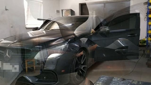 Двойная тонировка Mercedes Benz E class W212 смотреть онлайн