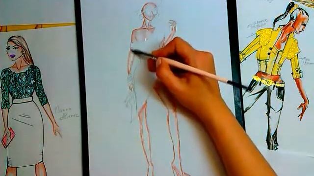 Fashion Sketch Эскизы смотреть онлайн