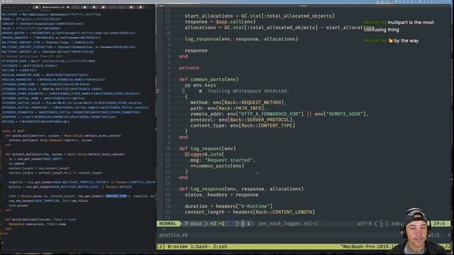 debugging ruby and rack file uploading | ruby, sql, sqlite in production, tmux, neovim смотреть онлайн