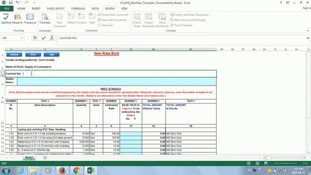 E tendering | E Procurement | How To Make BOQ смотреть онлайн