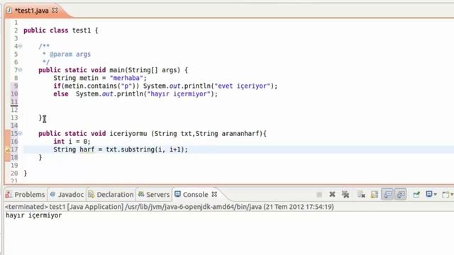 Java Dilinde String Metodlar Contains смотреть онлайн