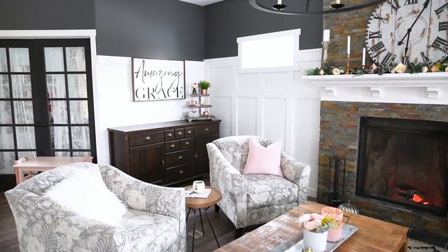 NEW! Cozy Rustic Glam Fall Living Room Makeover смотреть онлайн