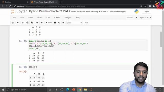 Class 12 IP | Python Pandas | Chapter 2 | Part 2 | Binary Operations on DataFrame Object | In Hindi смотреть онлайн