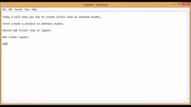 Scrollview using android studio смотреть онлайн