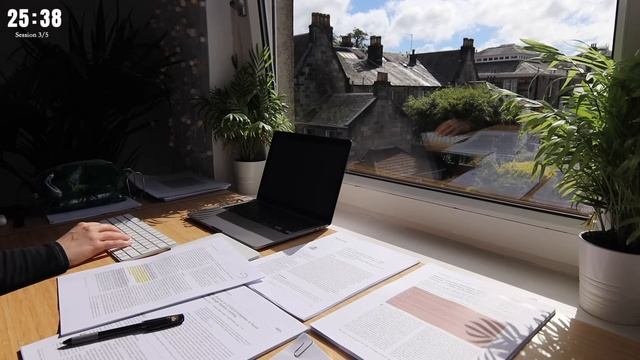5 HOUR STUDY WITH ME | Background noise, 10-min Break, No music, Study with Merve смотреть онлайн