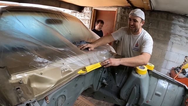 Ford Maverick V8 build Part1! A little bit of paint work. смотреть онлайн