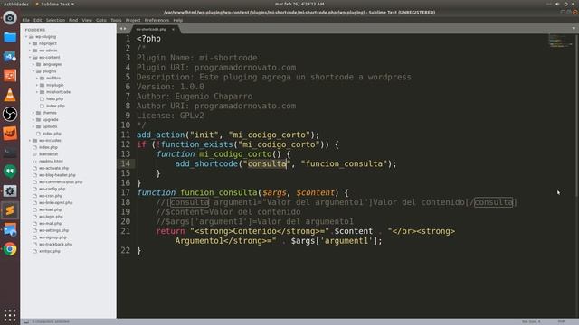Programar Wordpress desde cero [04.-add_shortcode] смотреть онлайн