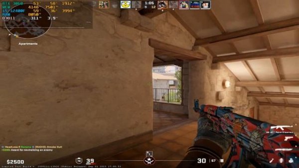 Counter-strike 2 : RTX 3060 12GB + i5-12400F