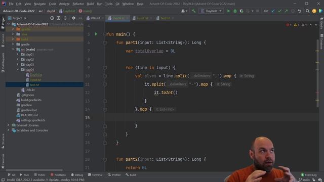 Advent of Code 2022 Day 4 - Kotlin (Camp Cleanup) смотреть онлайн