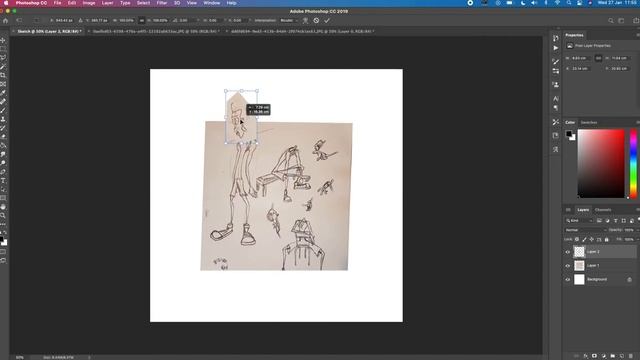 Sketch to Digital Art Part 1 Import Paper Sketch to PS смотреть онлайн