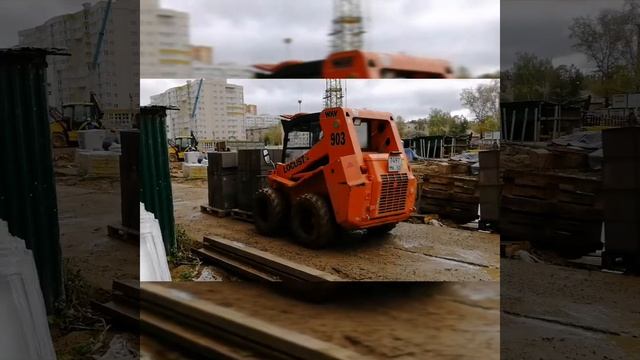 Разгрузка Schiedel Cvent с помощью погрузчика Bobcat смотреть онлайн