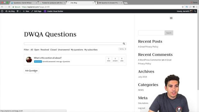 How To Create And Add A Questions And Answers Website With Wordpress! смотреть онлайн