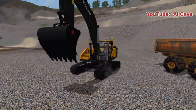 Farming Simulator 2017 Volvo Mining Equipment | EC300E Excavator & A40 Truck Mods смотреть онлайн