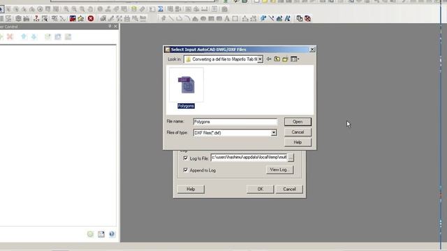 dxf to mapinfo tab смотреть онлайн