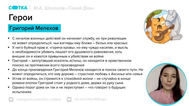 Образ Григория Мелехова за 11 минут | ЛИТЕРАТУРА ЕГЭ | СОТКА смотреть онлайн