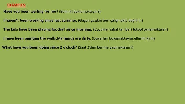 50 Sentences in Present Perfect Continuous Tense / İngilizce Present Perfect Continuous Tense Cümle смотреть онлайн