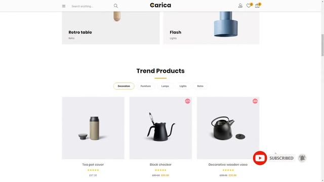 Carica - Furniture Handmade WooCommerce Theme Julius Davie смотреть онлайн