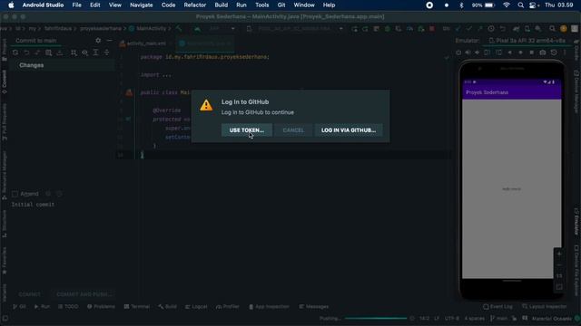 Menggunakan Git dan Github pada Android Studio смотреть онлайн