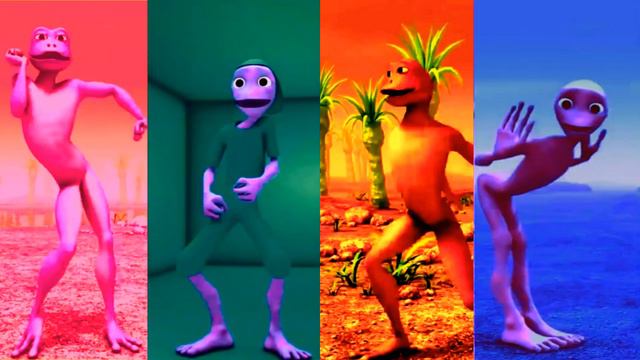 Color Dance CHALLENGE  Dame Tu Cosita Aliens Dance Green Alien Me Kemaste