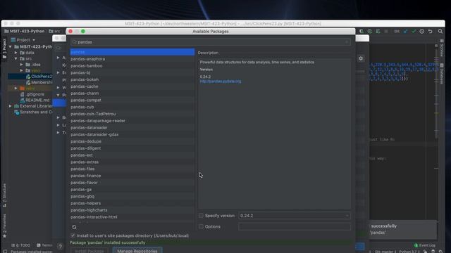 Python MSIT 423 Pandas Import смотреть онлайн
