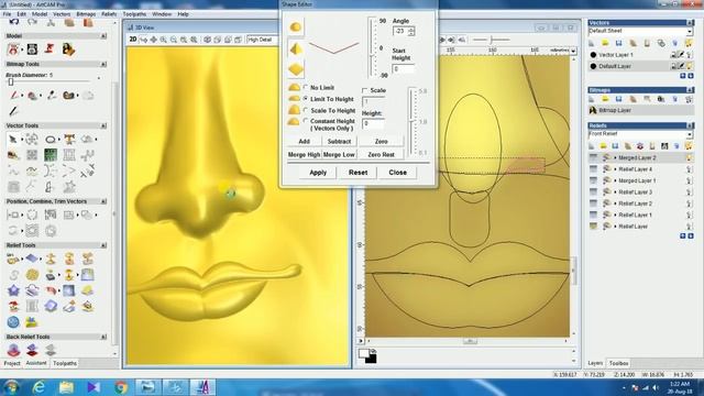 3D FACE MAKING IN ARTCAM 2008 TUTORIAL (MAA LAKSHMI) смотреть онлайн