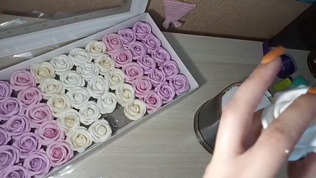 МК Шляпная коробка #букета из мыльных роз смотреть онлайн