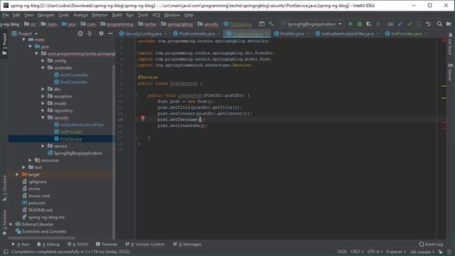 Create a Blog with Spring Boot and Angular - Part 6- Validate JWT,Manage Posts смотреть онлайн