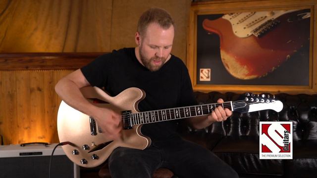 2014 Gibson DG-335 Dave Grohl Gold Metallic | Guitar Demo смотреть онлайн