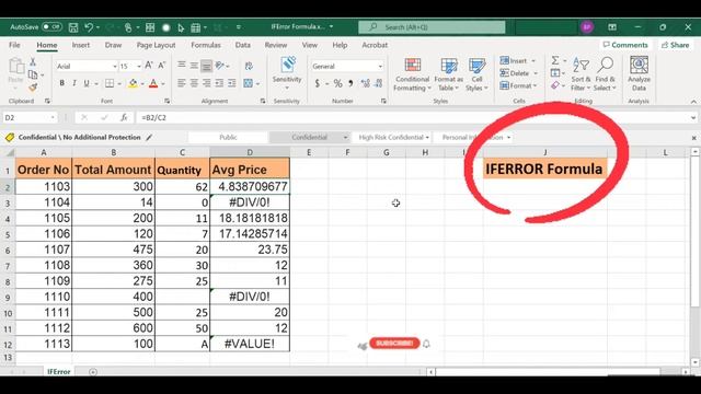 How to use IFERROR formula/function in excel | IFERROR | if any error - #DIV/0 #value #name #N/A смотреть онлайн