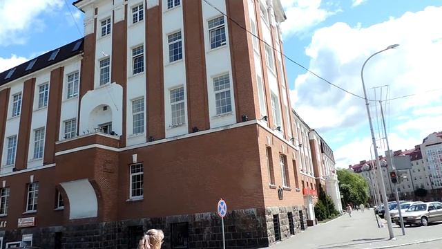 Гусев. Памятник Ленину и центр города. Калининградская область смотреть онлайн