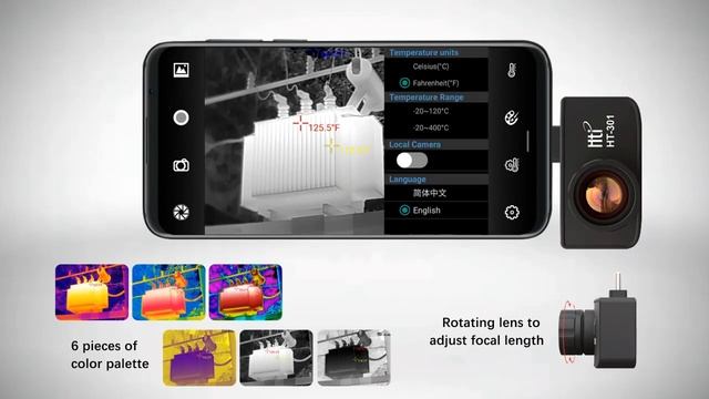 Hti Mobile Phone Thermal Imager HT-301 смотреть онлайн