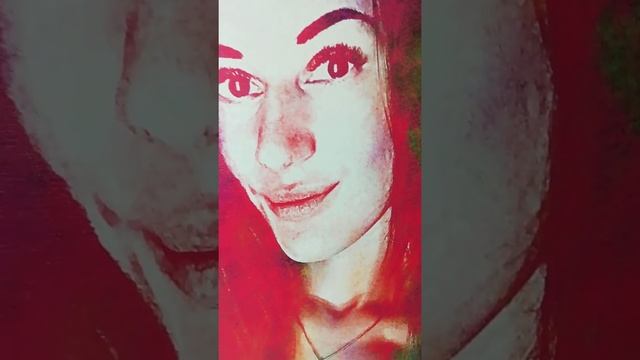 Пример портрета на холсте по фото в стиле "Гранж" от Muse смотреть онлайн