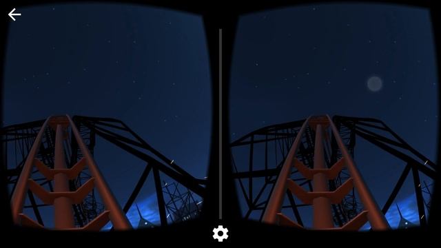 RollerCoaster Vr DarkCity | Android Cardboard 360 смотреть онлайн