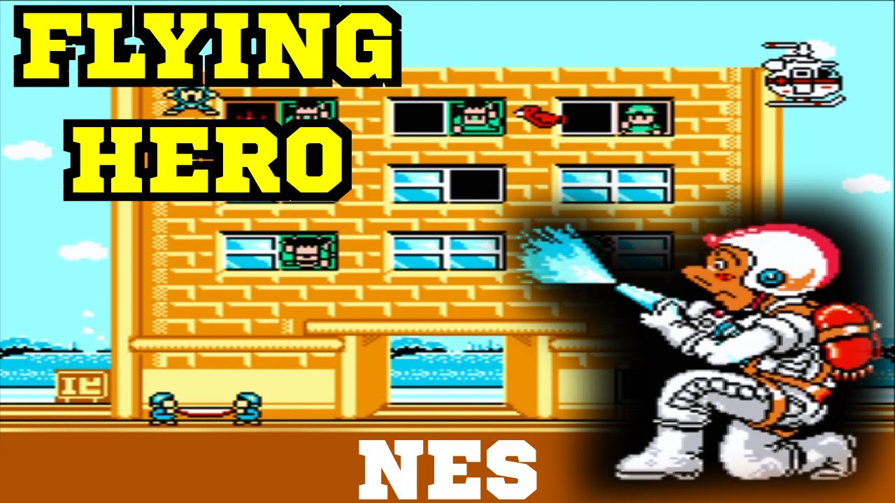 Flying Hero Dendy | Денди | NES веселая игра про пожарников делаем 100 жизней чтоб пройти до конца смотреть онлайн