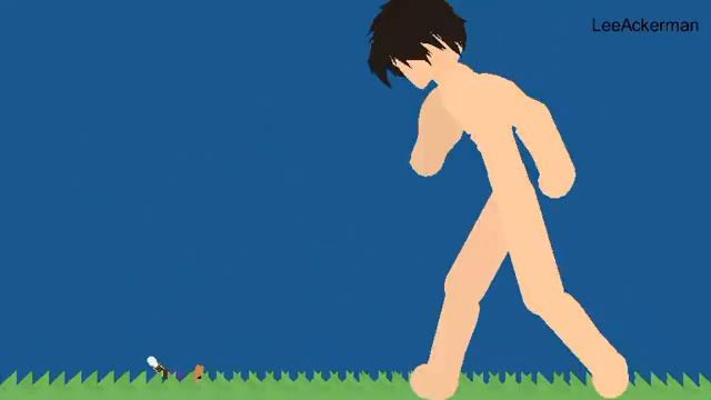 Levi vs a random titan | Stick node animation смотреть онлайн