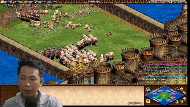 Age of Empires - AOE II - CBA map | Live stream đánh trận đế chế - Game chiến thuật hay nhất смотреть онлайн